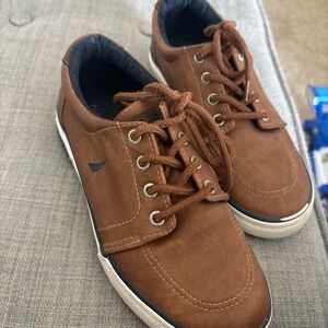 Nautica Faux Leather Kids Sneakers Boat Shoes